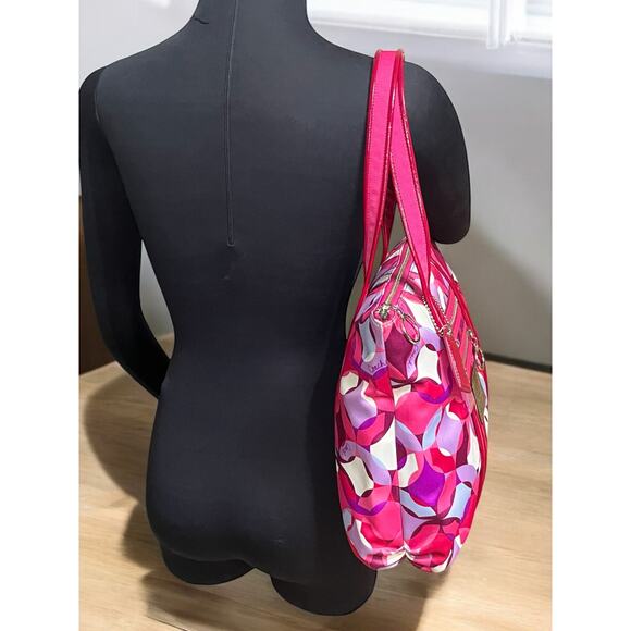 Y2K Coach 14747 Poppy Kaleidoscope Glam Tote/Crossbody/Wristlet Set - Picture 14 of 16